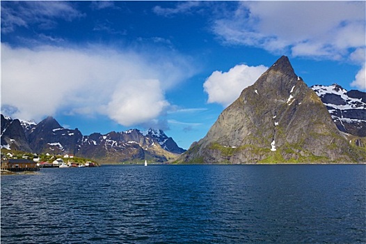 景色,挪威,峡湾