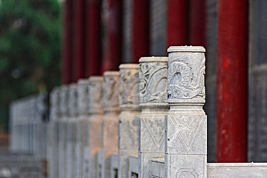 洛阳博物馆门口的柱子图片