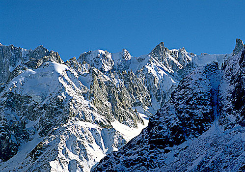 雪,山脉