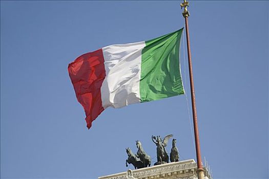 旗帜,意大利,国家地标,罗马,欧洲