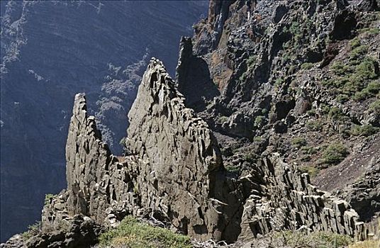 岩石构造,帕尔玛,加纳利群岛,西班牙