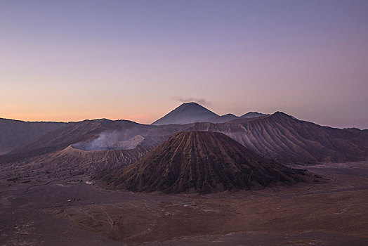 火山,烟,婆罗摩火山,爪哇,印度尼西亚,亚洲
