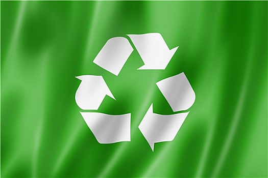 回收标志,旗帜