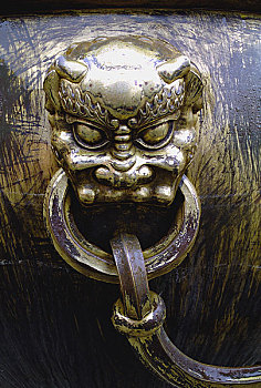 北京故宫鎏金铜缸上的兽饰