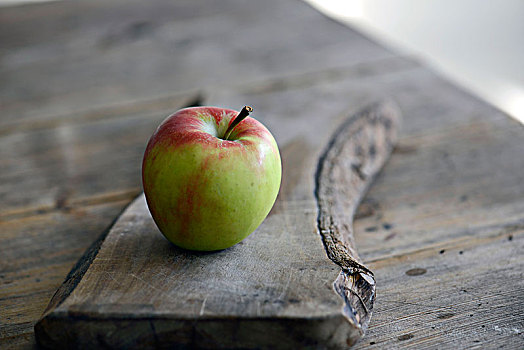 苹果,木桌子,水果,木板