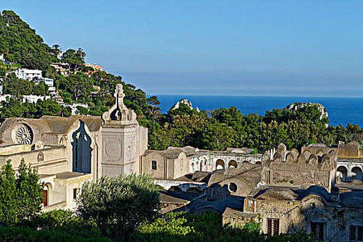 加尔都西会修道院,卡普里岛,那不勒斯湾,坎帕尼亚区,意大利,欧洲