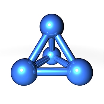 分子,建筑,蓝色