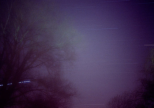 短小,展示,夜晚,天空,小,亮光,污染,星