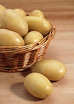 蒙娜丽莎,土豆,马铃薯,蔬菜,篮子