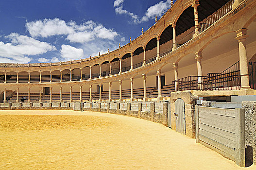 广场,斗牛场,隆达,1785年,一个,著名,斗牛,竞技场,西班牙,安达卢西亚