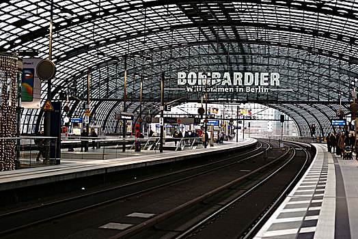 站台,中央车站,旅行者,独特,屋顶,柏林