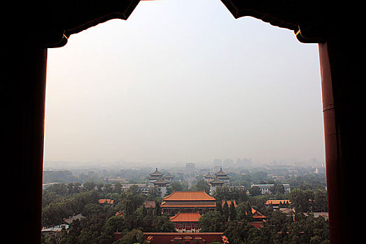 北京古建筑俯视图
