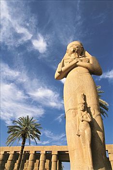 埃及,卡尔纳克神庙,雕塑