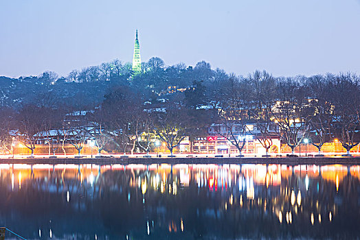 杭州西湖夜景