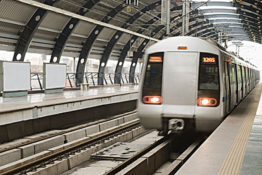 地铁,地铁站,新德里,印度