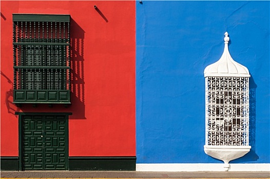 传统风格,窗户,秘鲁