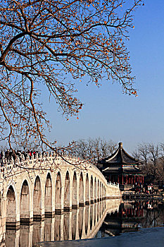 颐和园十七孔孔桥