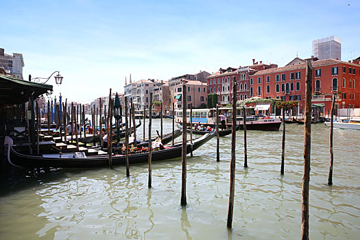 风景,船,大运河,威尼斯