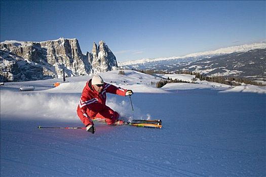 滑雪者,南蒂罗尔,意大利