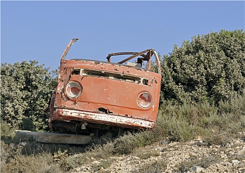 生锈,货车,残骸