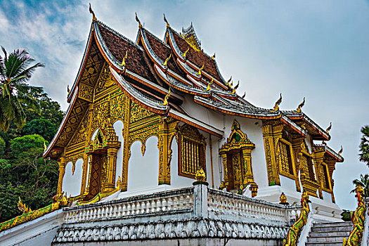 佛教寺庙,山楂,皇宫,历史,地区,琅勃拉邦,老挝,亚洲