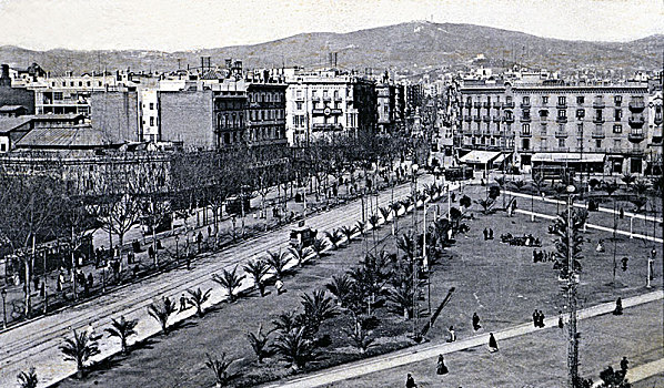 加泰罗尼亚,散步场所,连接,19世纪