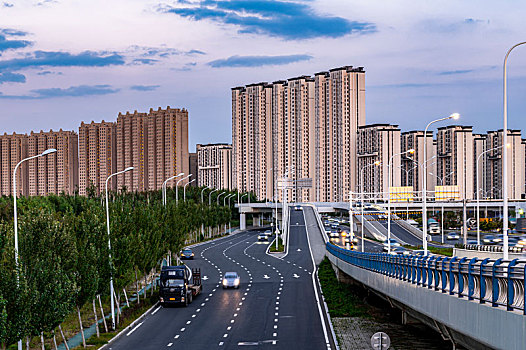 中国长春城区建筑景观