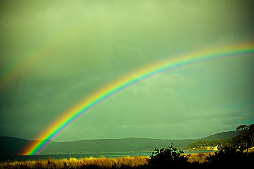 彩虹,风景,塔斯马尼亚,澳大利亚