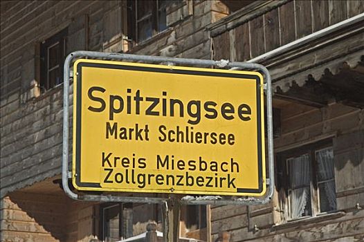 城镇,标识,市场,上巴伐利亚,德国