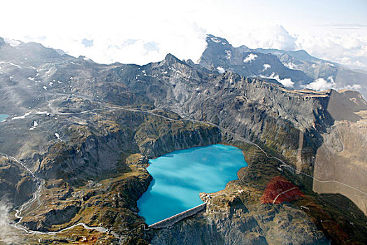 航拍,山,瑞士