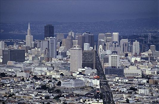 天际线,市区,旧金山,加利福尼亚,美国