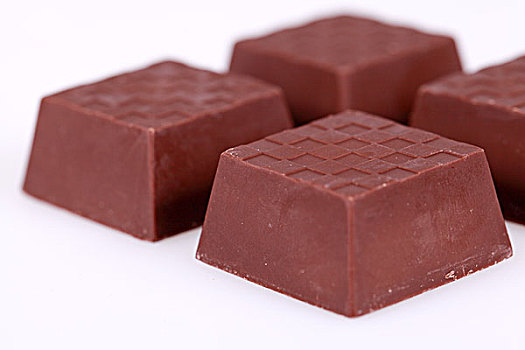 方块形状的巧克力