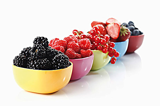 树林,浆果,彩色,餐具,野果,蓝莓,黑莓,树莓,醋栗,草莓
