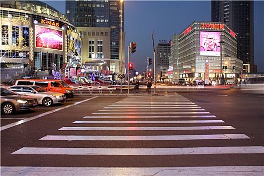 上海徐家匯夜景