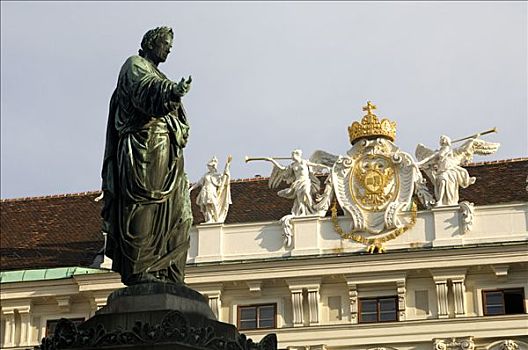 纪念建筑,帝王,大门,霍夫堡皇宫,维也纳,奥地利