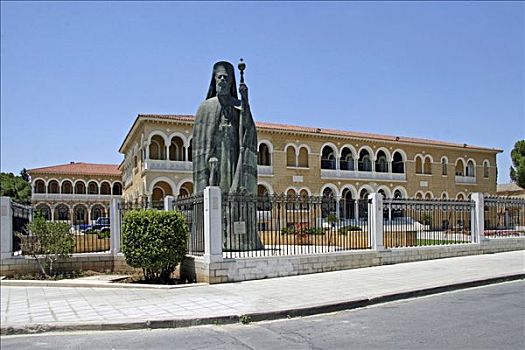 雕塑,大主教,尼科西亚,塞浦路斯