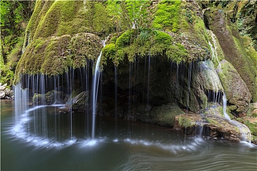 瀑布,峡谷,国家公园,罗马尼亚
