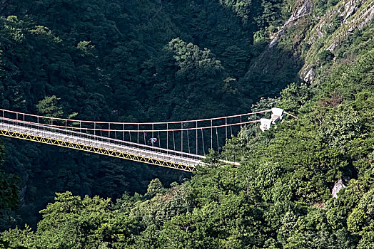 江西省九江市庐山风景区大峡谷吊桥建筑景观