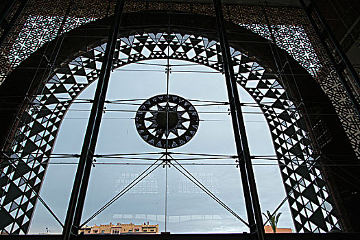 建筑,马拉喀什,火车站,摩洛哥