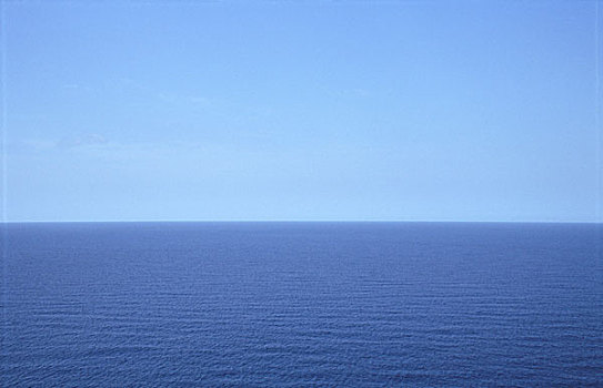空,暗色,蓝色,海洋,苍白,天空,地平线,兰佩杜萨,意大利