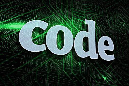 代码,绿色,黑色,电路板