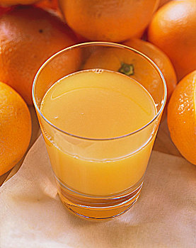 橙汁,橘子,背景