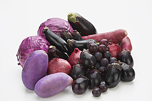 紫色,食物