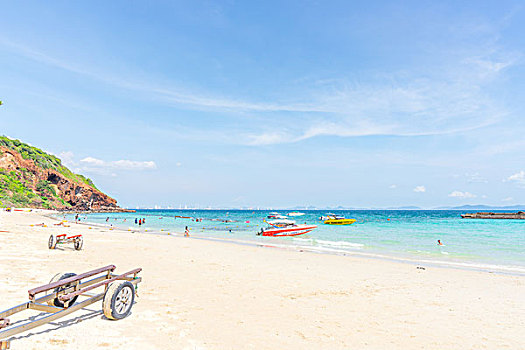 泰国曼谷芭堤雅格兰岛海滩沙滩夏天