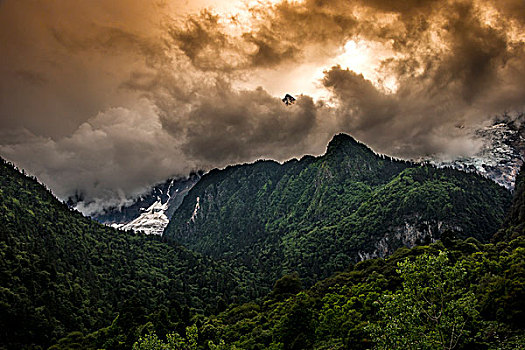 雨崩村风光