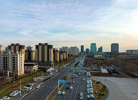 石家庄市,正定新区航拍画面