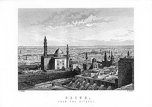 开罗,城堡,首都,埃及,1893年,艺术家
