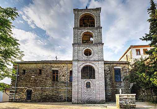 教堂,老,集市,地区,吉洛卡斯特拉,阿尔巴尼亚,欧洲