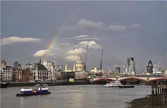 彩虹,上方,伦敦