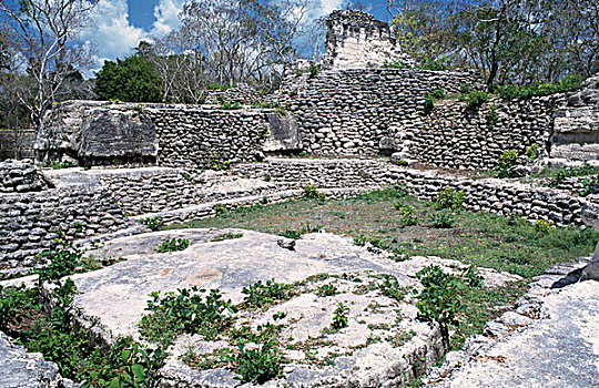 古遗址,建筑,玛雅,危地马拉